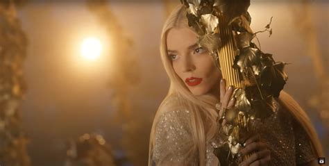 Dior Christmas ad 2023, starring Anya Taylor